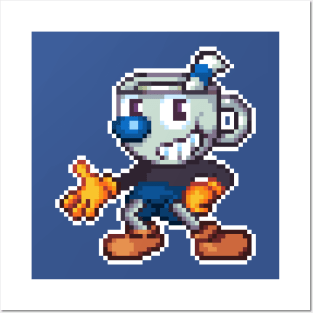 Mugman Pixel Posters and Art